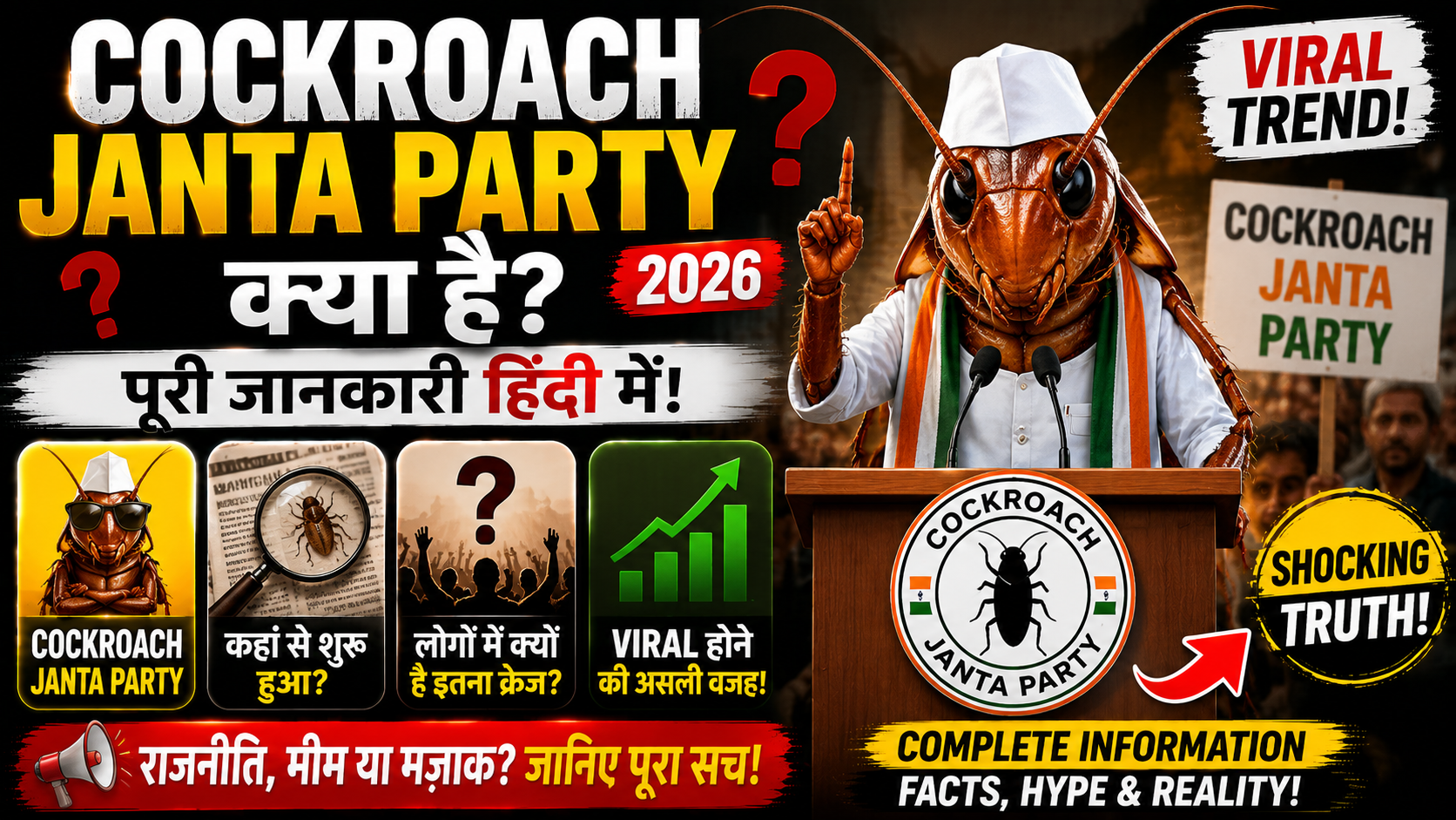 Cockroach Janta Party Kya Hai?