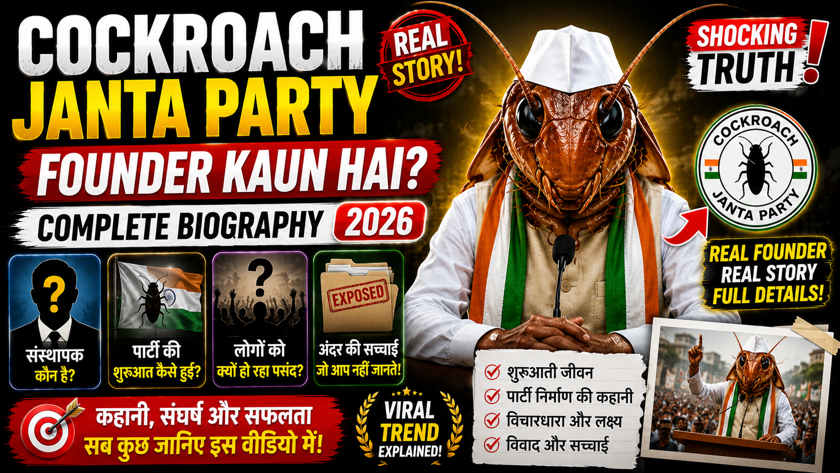 Cockroach Janta Party Founder Kaun Hai?