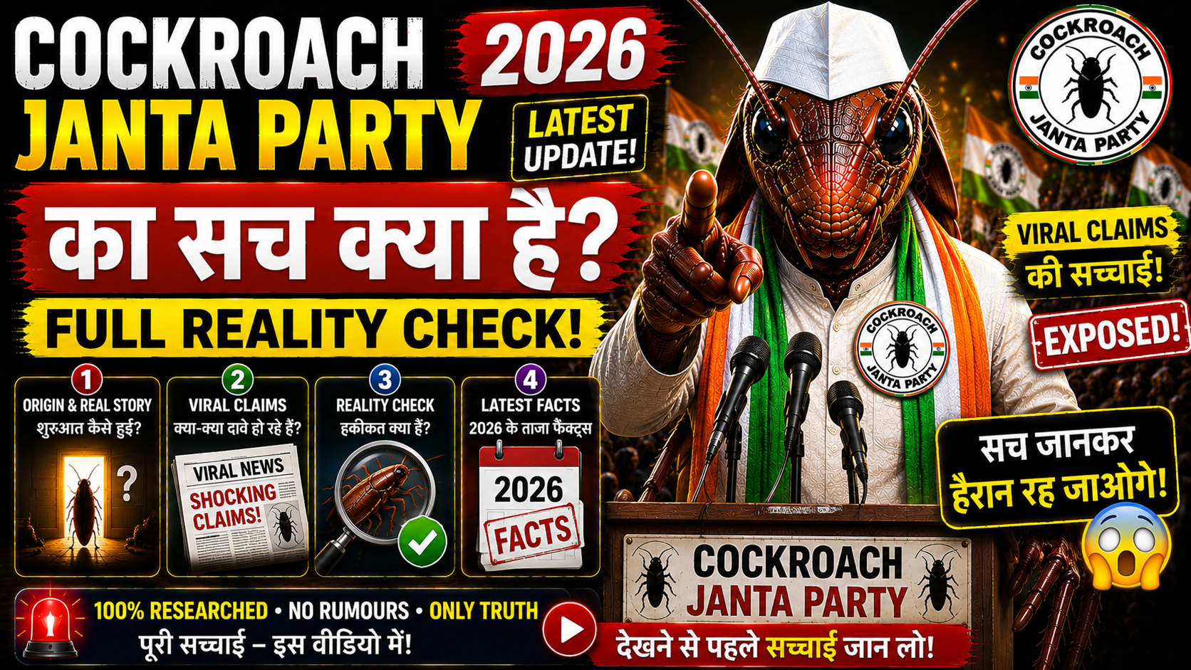 Cockroach Janta Party Ka Sach Kya Hai