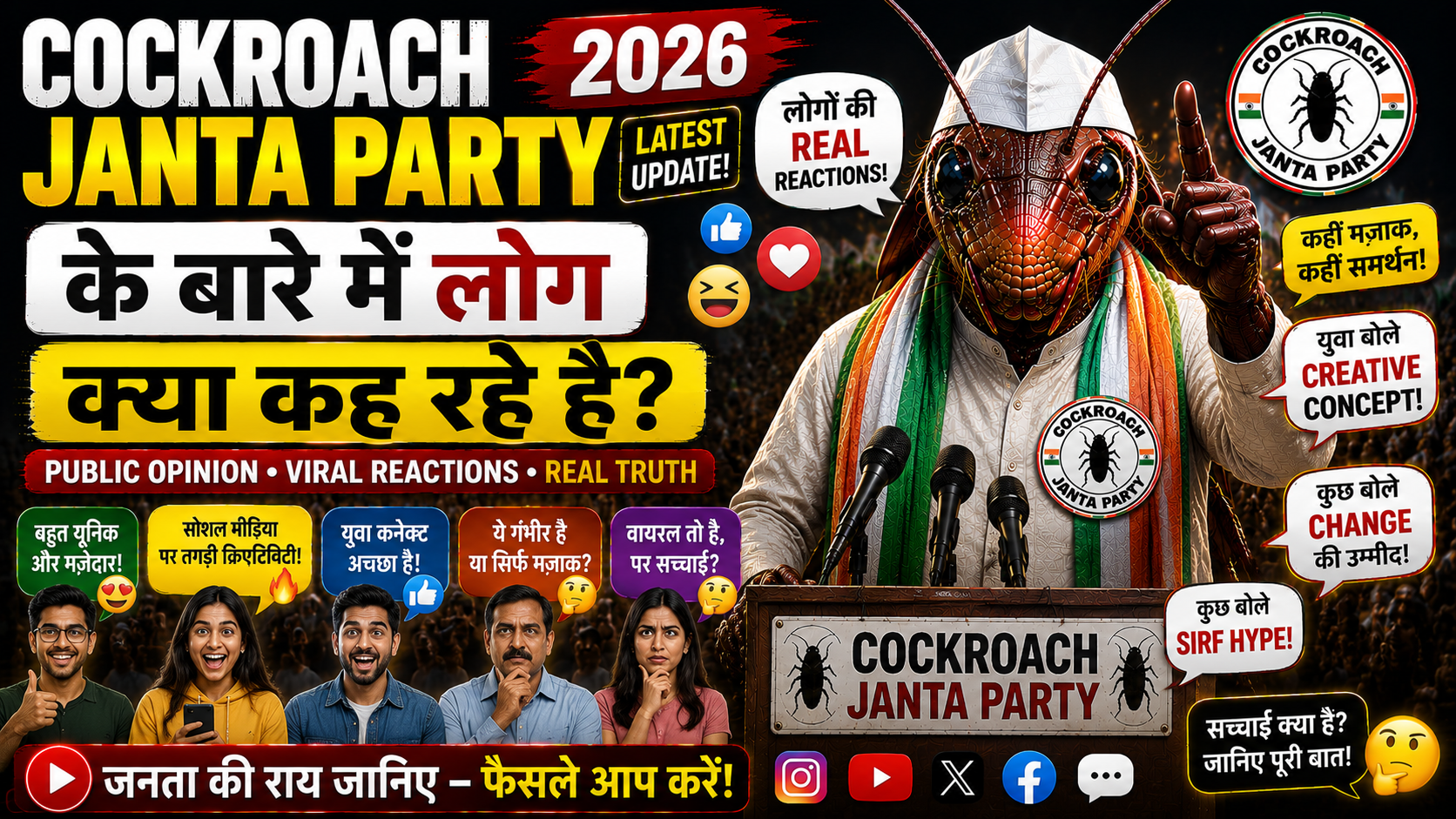 Cockroach Janta Party Ke Bare Me Log Kya Keh Rahe Hain