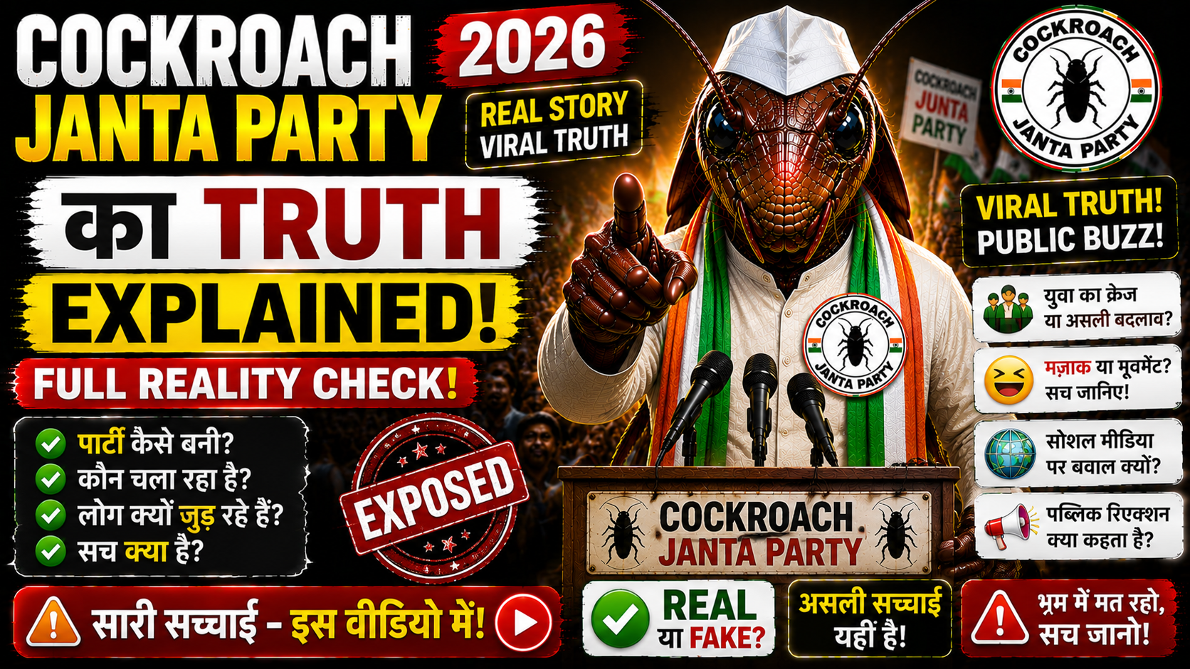 Cockroach Janta Party Ka Truth Explained