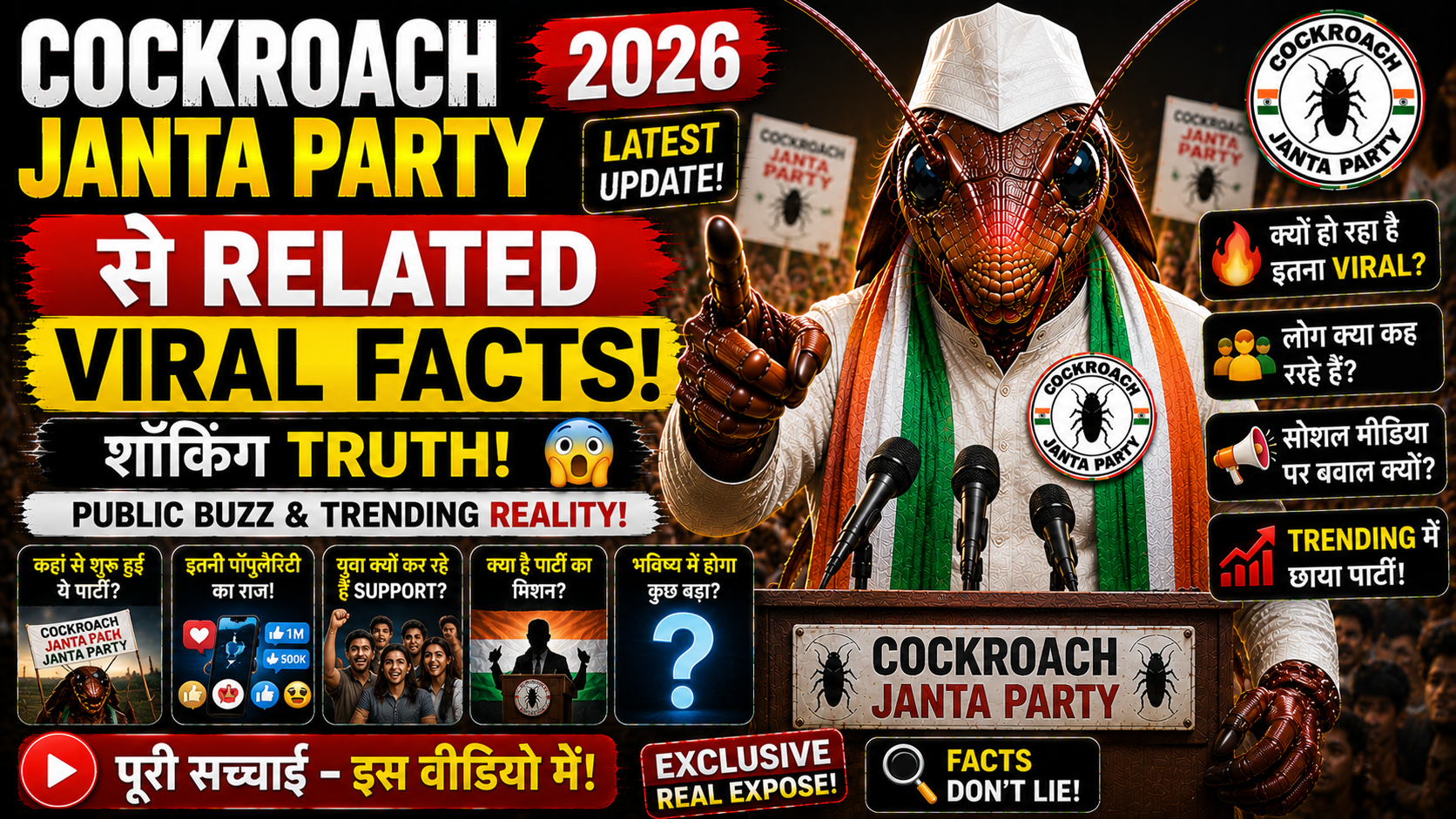 Cockroach Janta Party Se Related Viral Facts