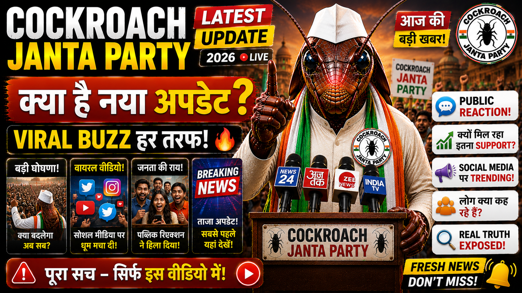 Cockroach Janta Party Ka Latest Update