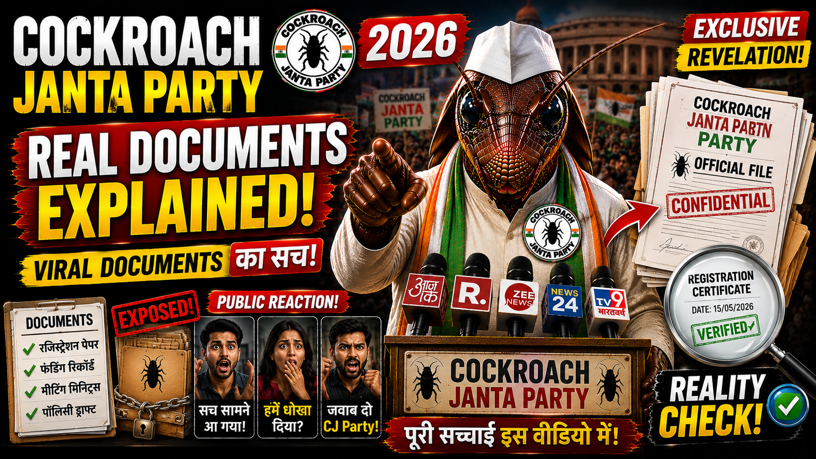 Cockroach Janta Party Real Documents Explained