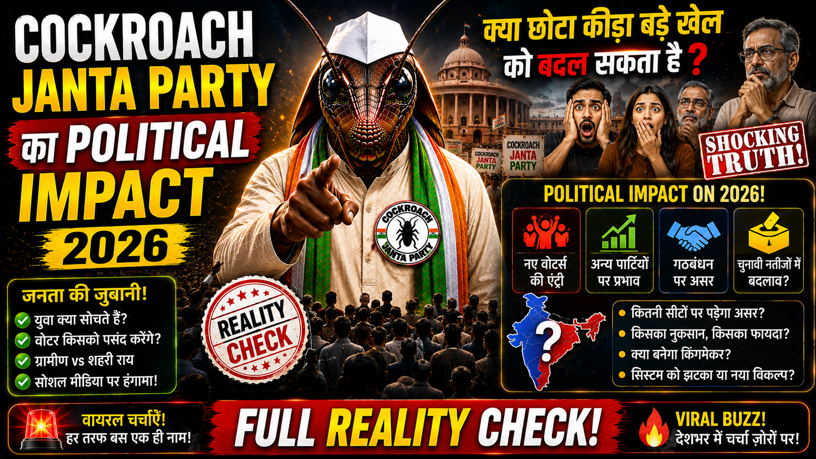 Cockroach Janta Party Ka Political Impact