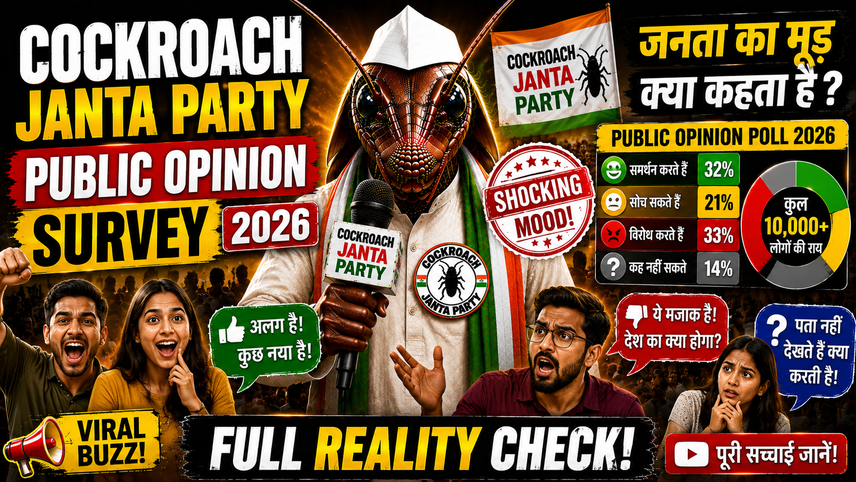 Cockroach Janta Party Public Opinion Survey