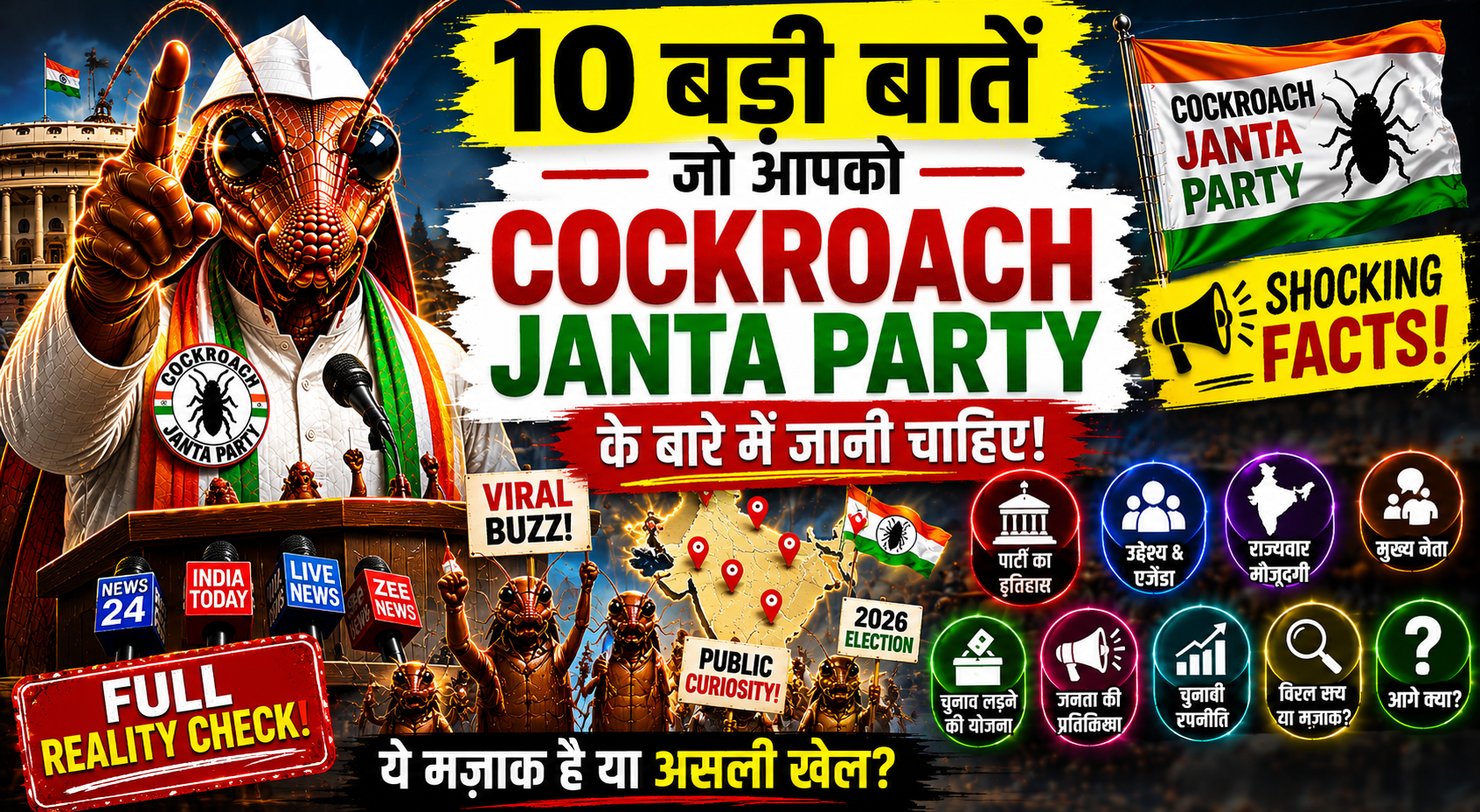 10 Badi Baatein Jo Aapko Cockroach Janta Party Ke Bare Me Janni Chahiye –