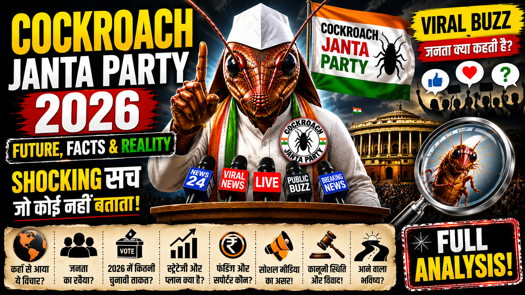 Cockroach Janta Party 2026: Future, Facts & Reality