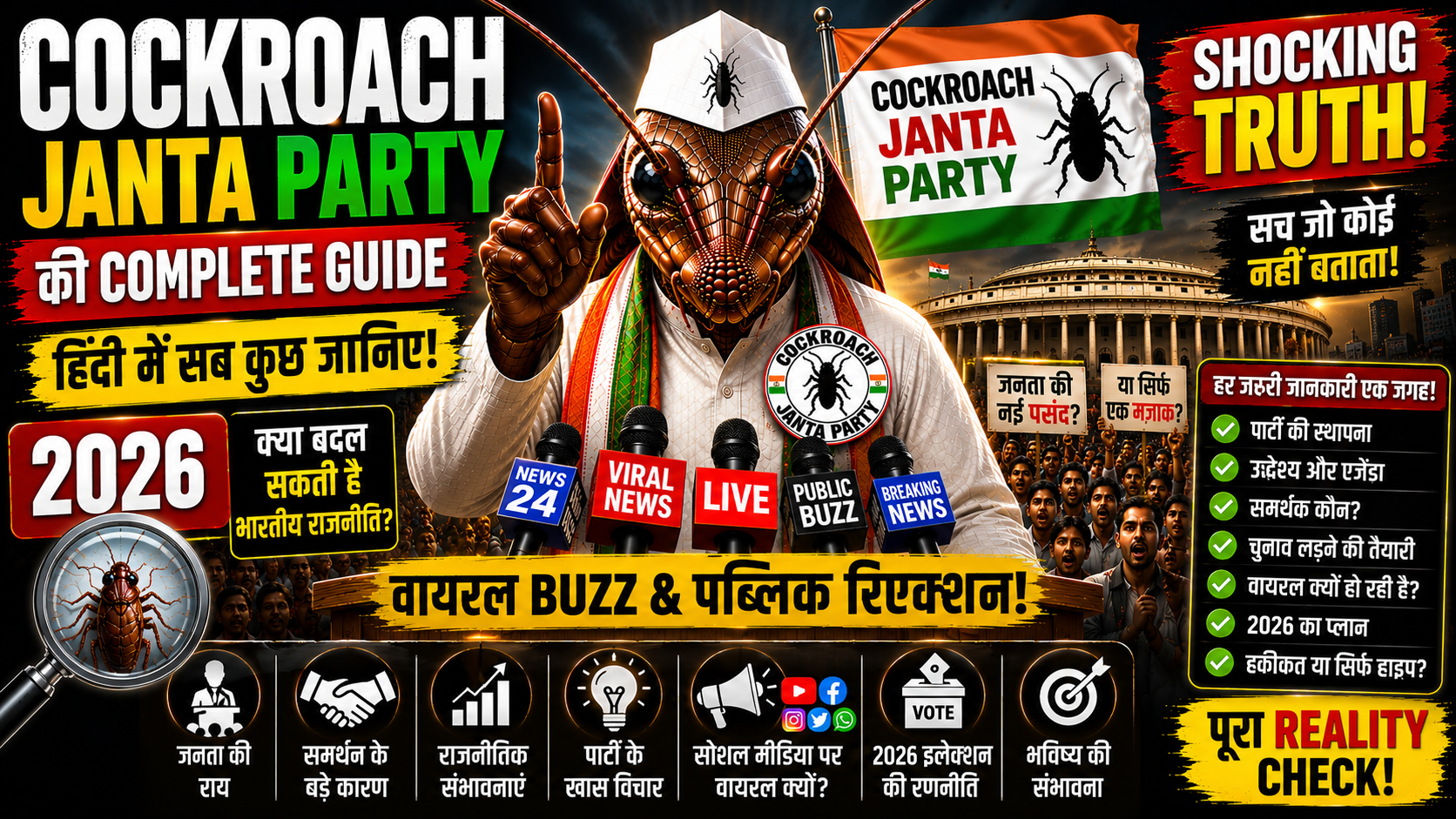 Cockroach Janta Party Ki Complete Guide Hindi Me