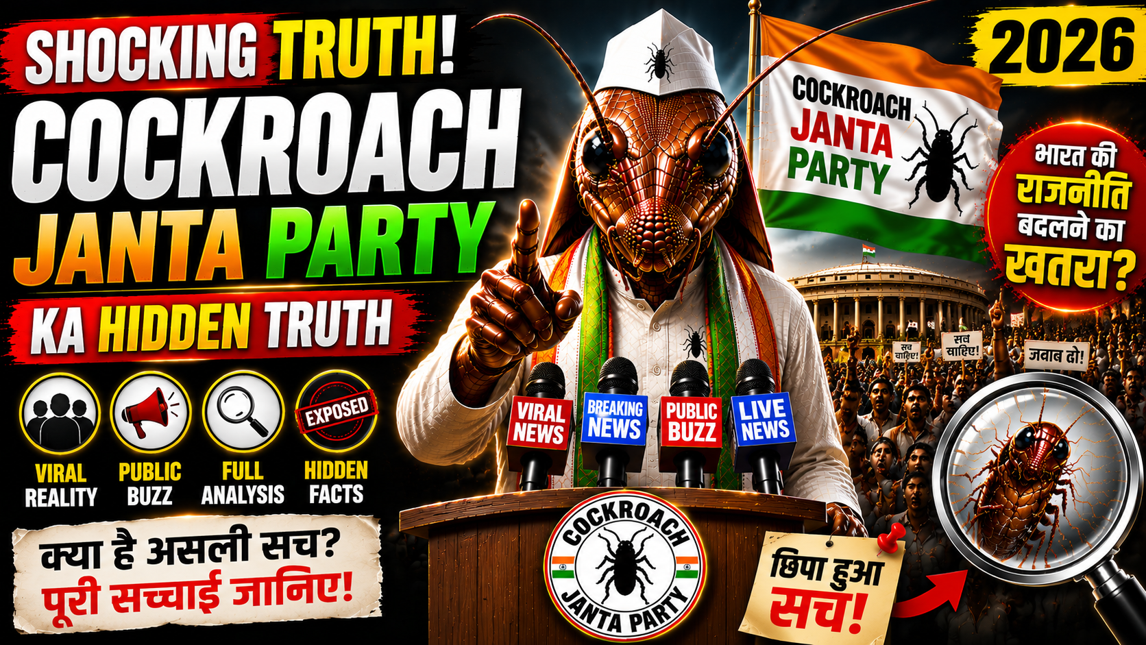 Cockroach Janta Party Ka Hidden Truth