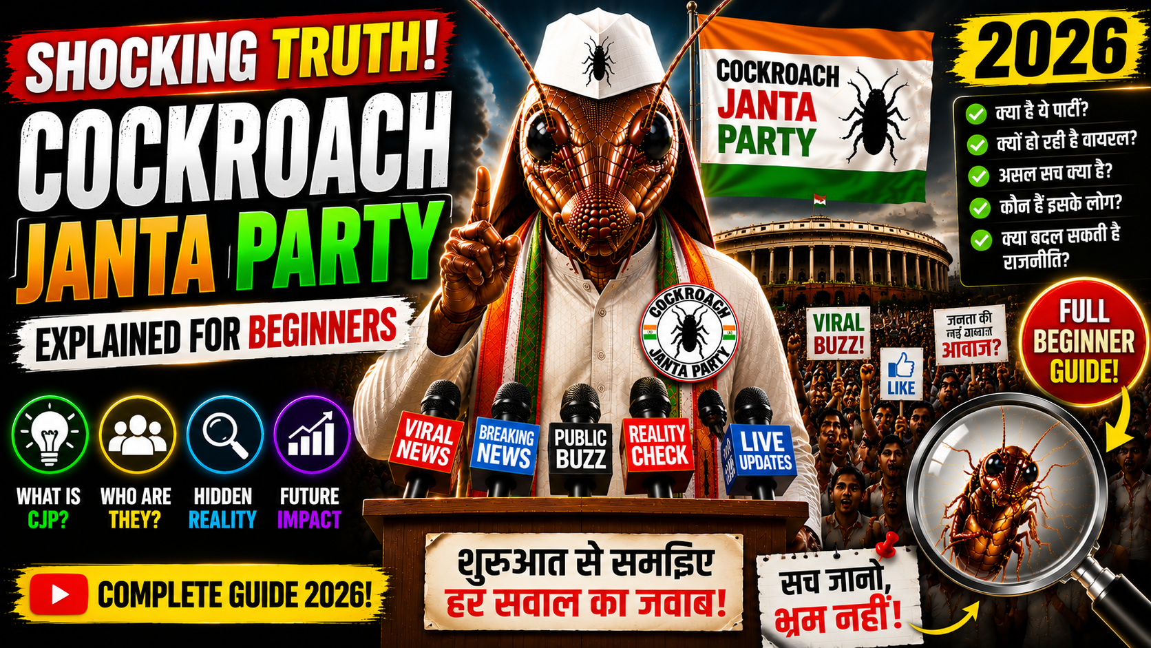 Cockroach Janta Party Explained For Beginners